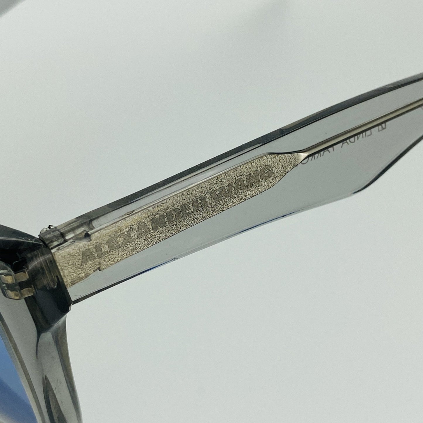 Alexander Wang Sunglasses Slanted Dark Grey and Blue