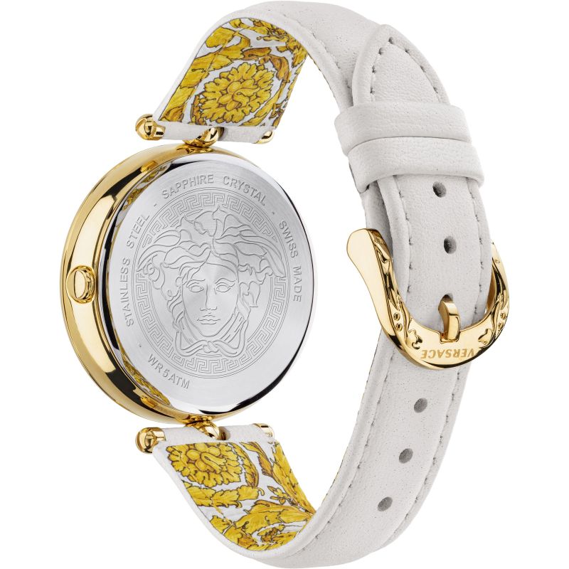 Versace Palazzo Empire Barocco Ladies White Watch VECO01320