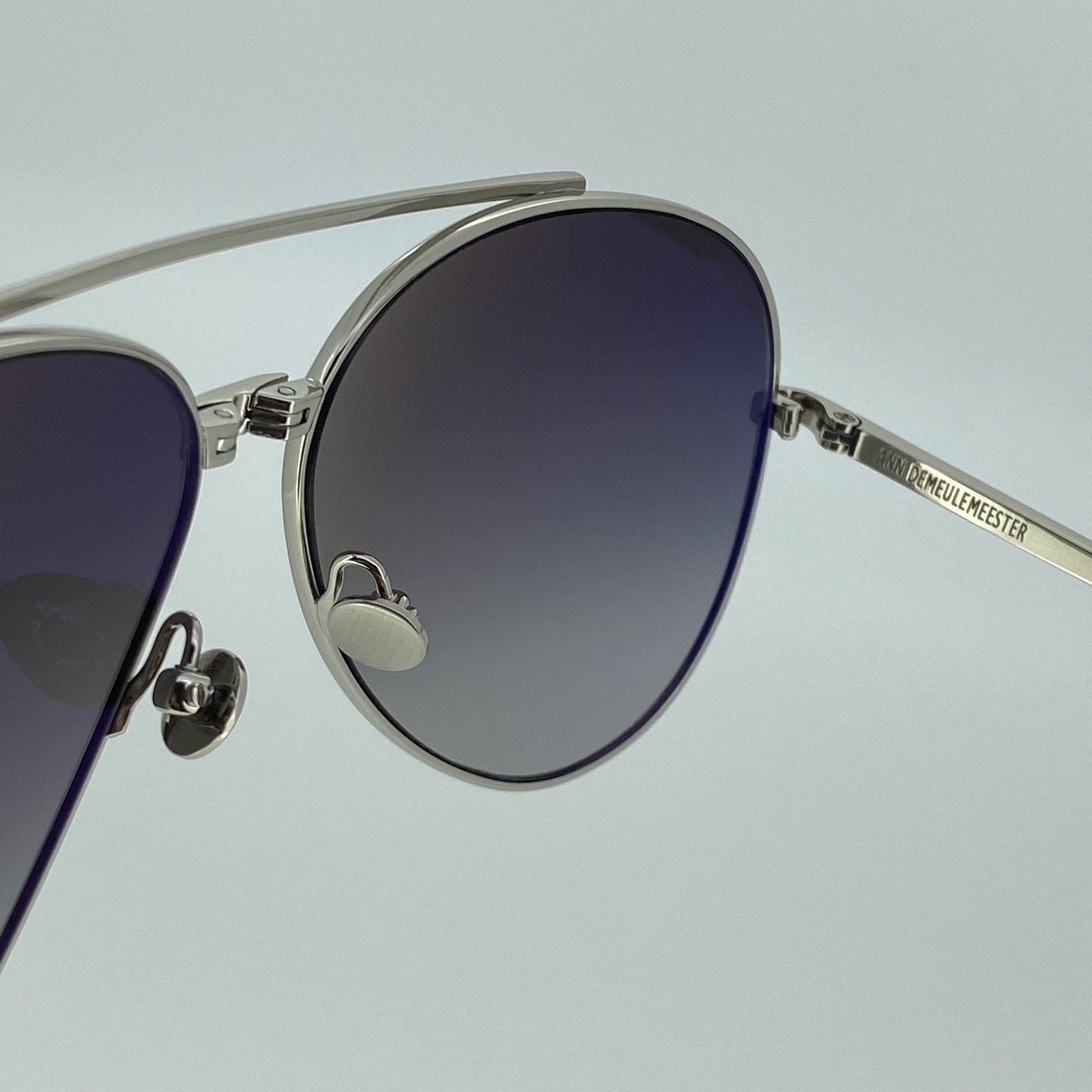 Ann Demeulemeester Men's Sunglasses White Gold and Grey AD14C1SUN