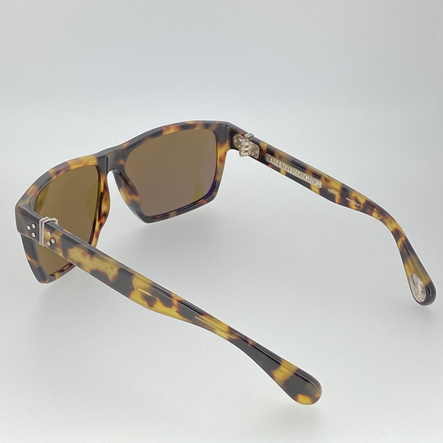 Ann Demeulemeester Sunglasses Angular Tortoise Shell and Brown