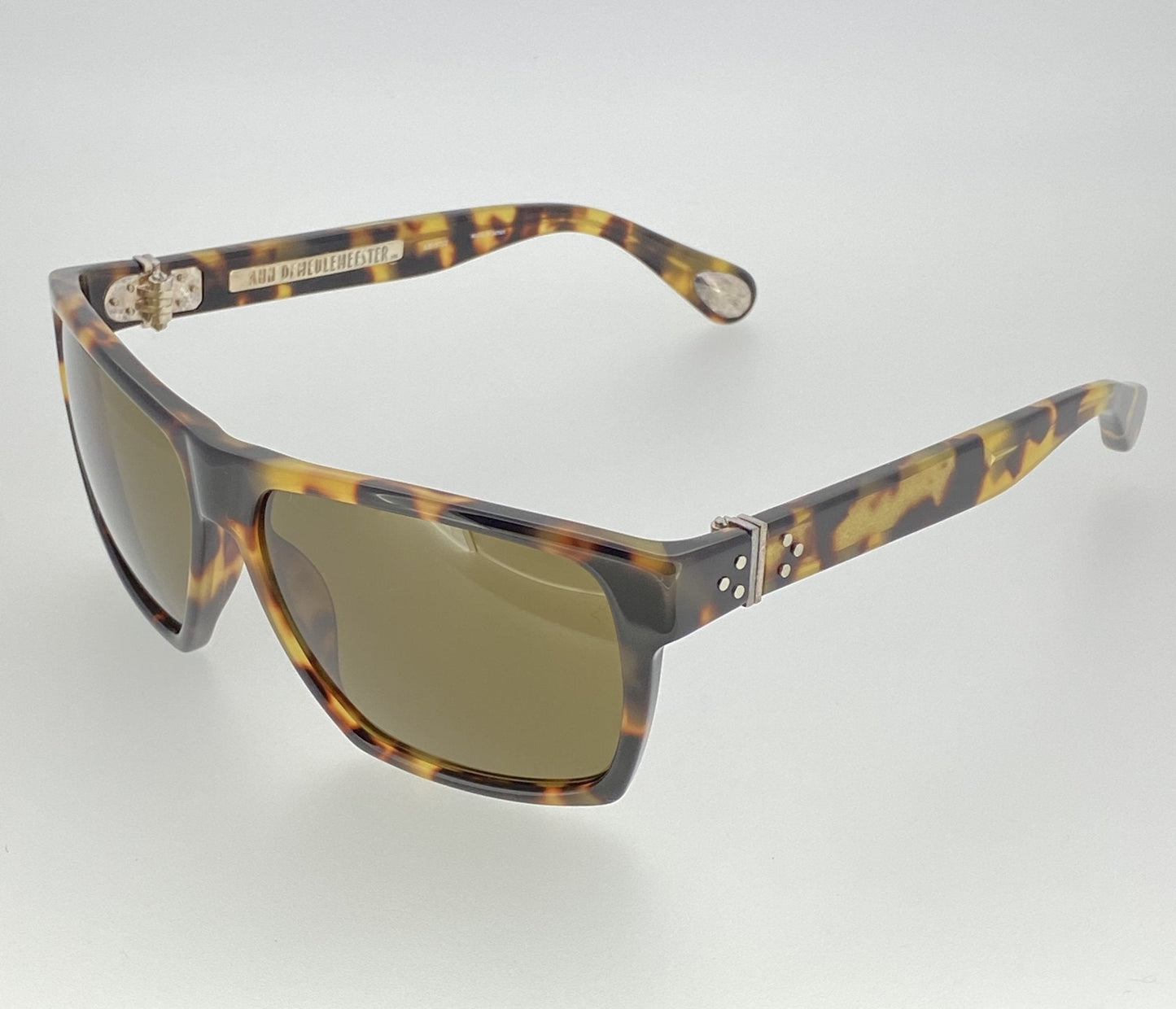 Ann Demeulemeester Sunglasses Angular Tortoise Shell and Brown
