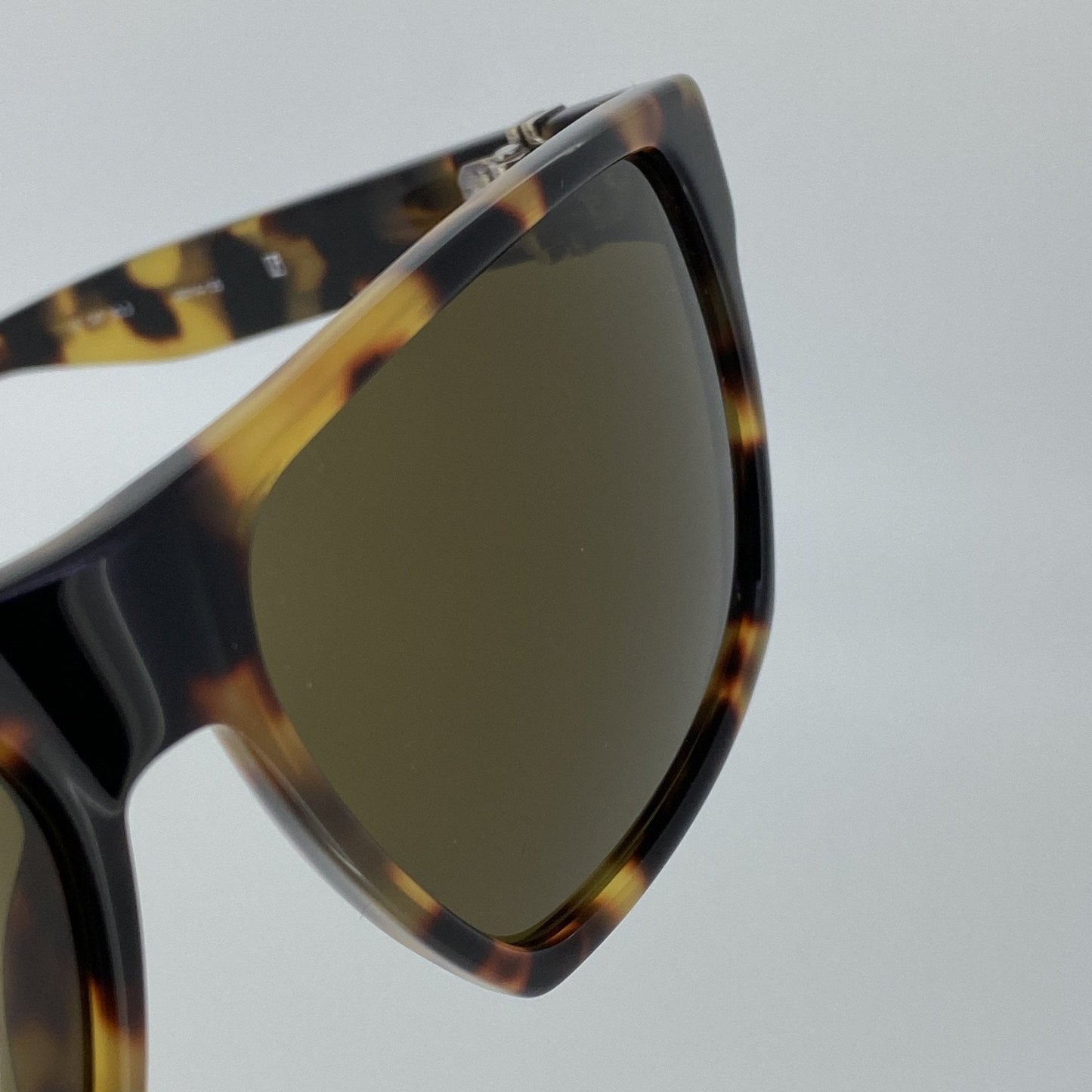 Ann Demeulemeester Sunglasses Angular Tortoise Shell and Brown