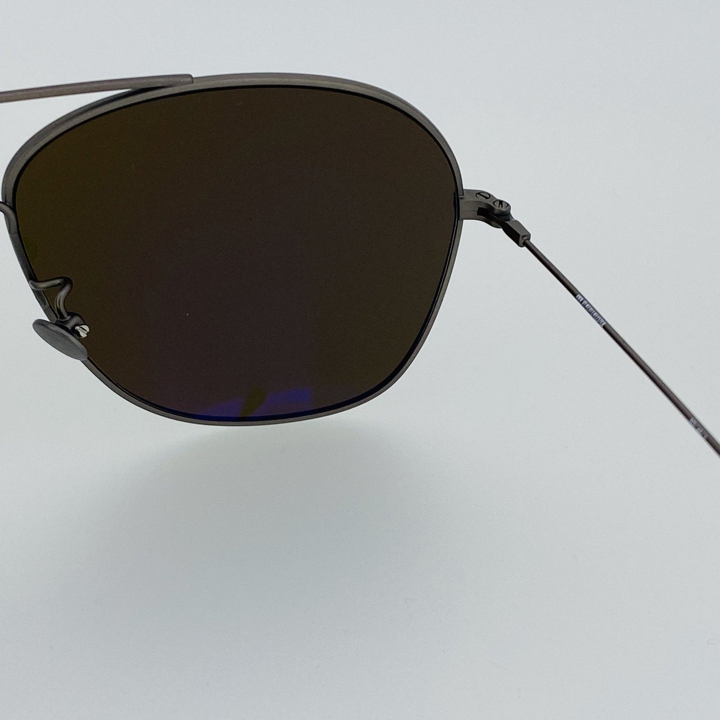 Ann Demeulemeester Men's Sunglasses Antique Silver and Brown AD48C3SUN