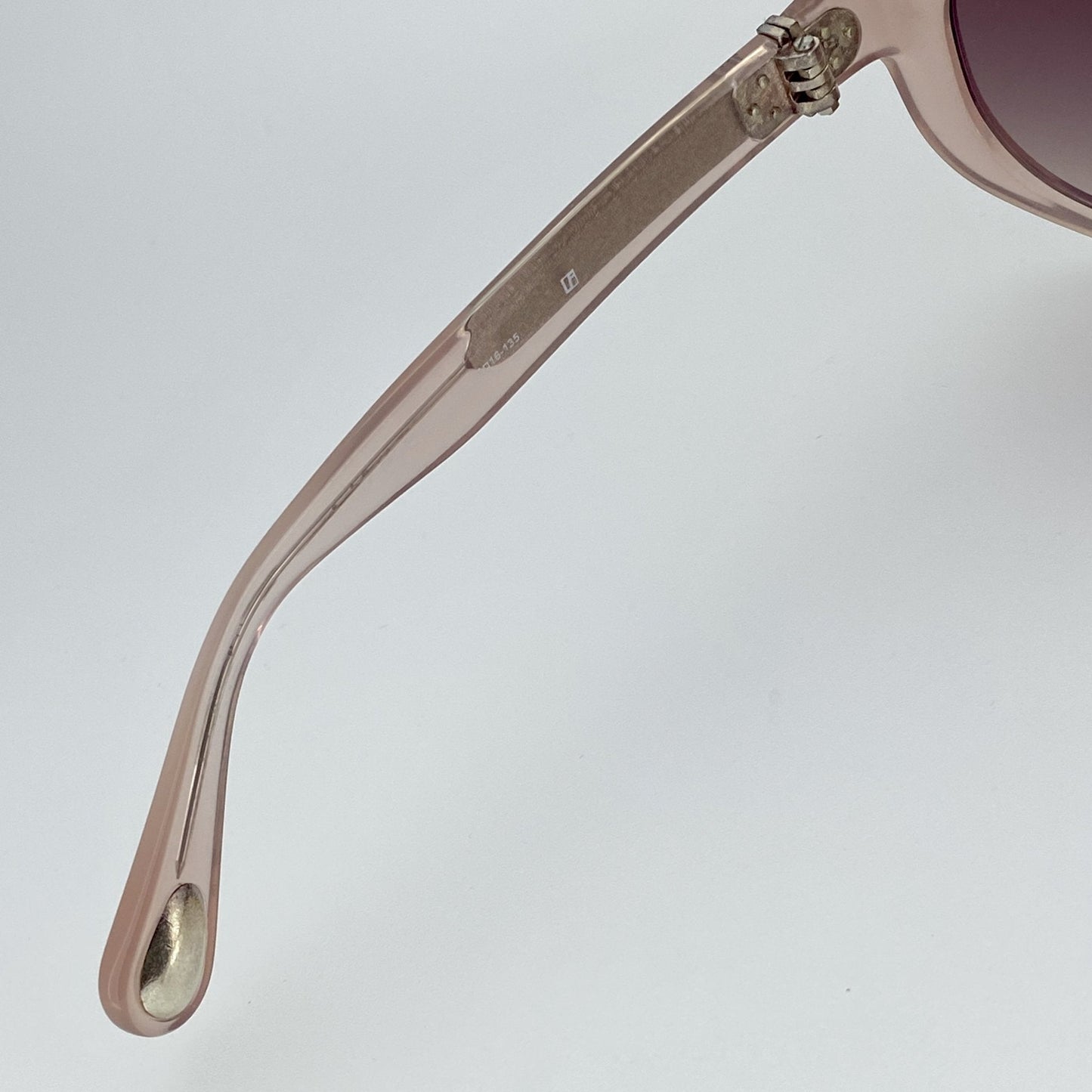 Ann Demeulemeester Sunglasses Cat Eye Blush Pink and Brown