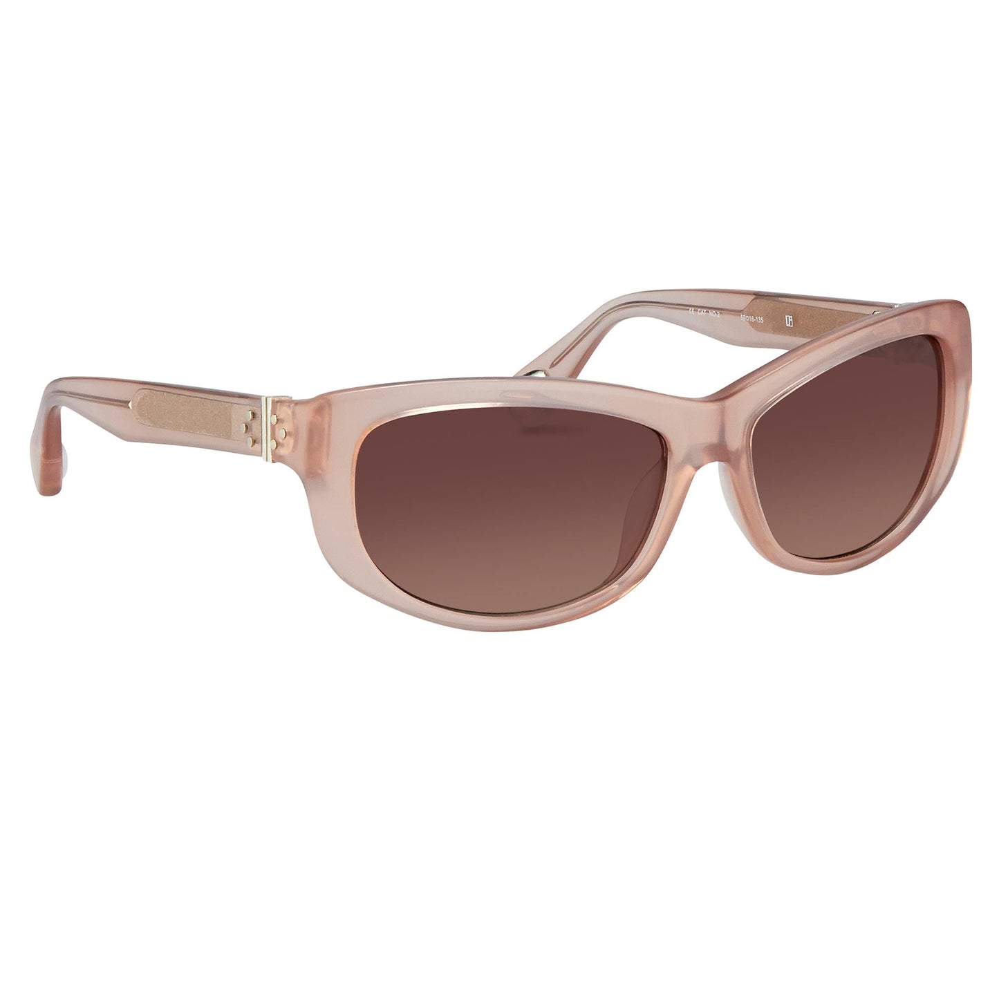 Ann Demeulemeester Sunglasses Cat Eye Blush Pink and Brown