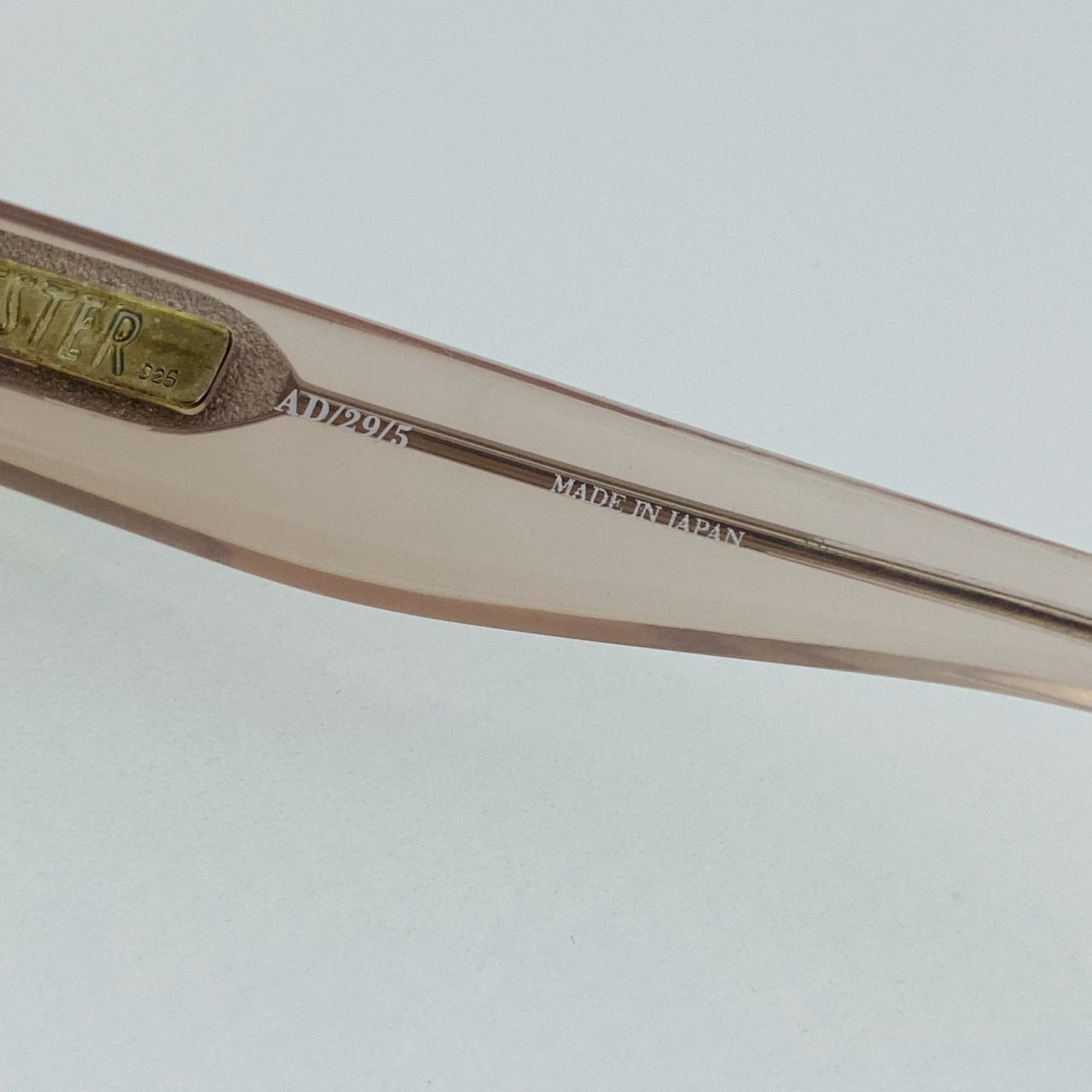 Ann Demeulemeester Sunglasses Cat Eye Blush Pink and Brown