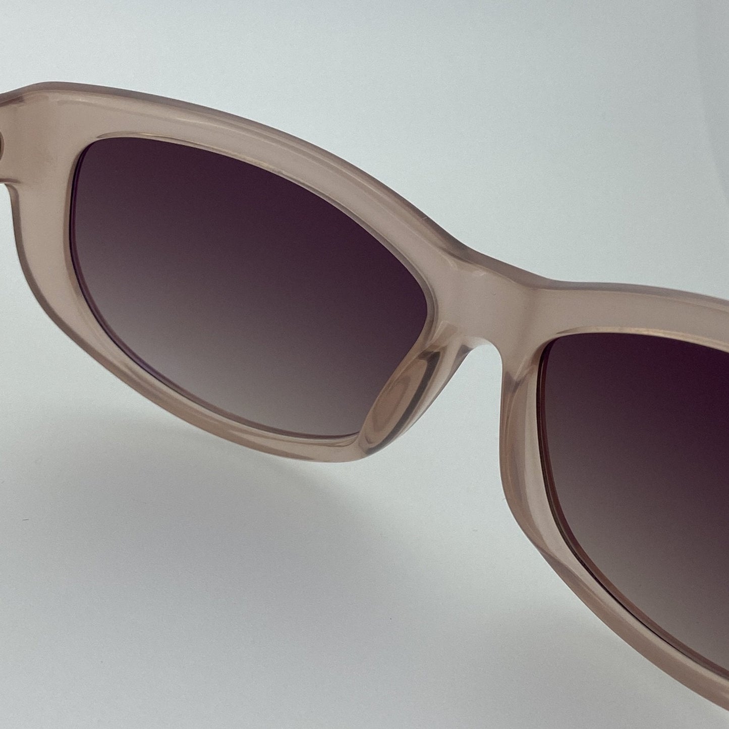Ann Demeulemeester Sunglasses Cat Eye Blush Pink and Brown