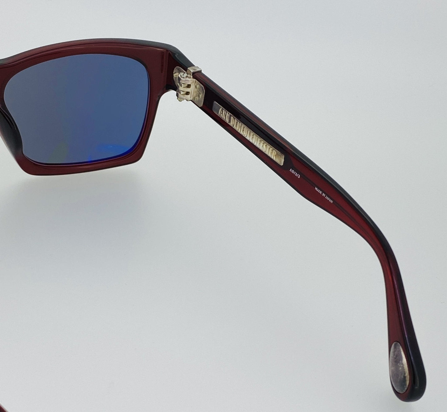 Ann Demeulemeester Sunglasses D-Frame Bordeaux Red and Blue