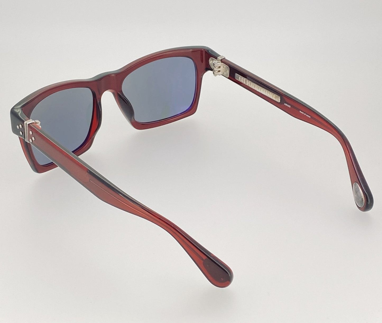 Ann Demeulemeester Sunglasses D-Frame Bordeaux Red and Blue