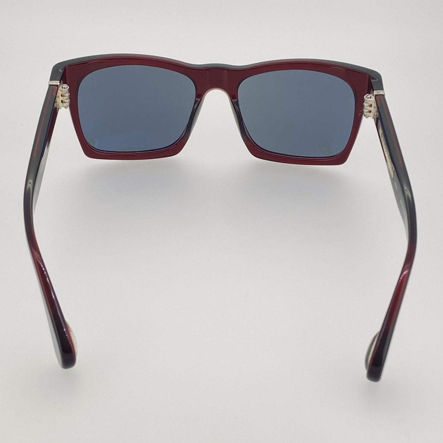 Ann Demeulemeester Sunglasses D-Frame Bordeaux Red and Blue