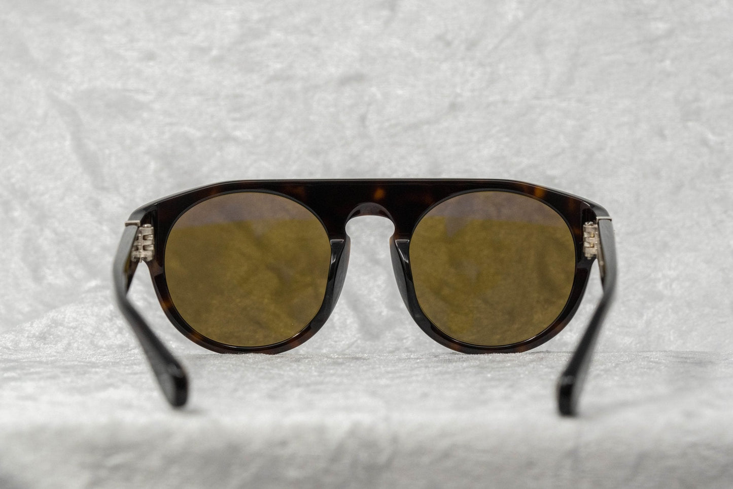 Ann Demeulemeester Sunglasses Flat Top Amber Tortoise Shell and Brown AD10C4SUN
