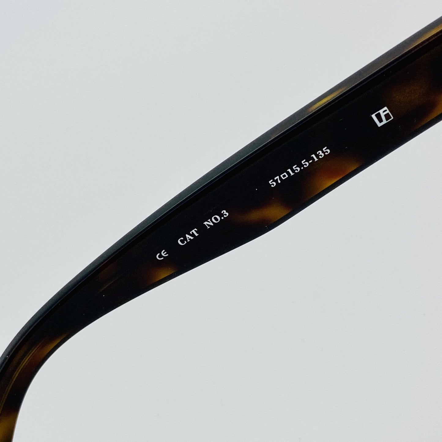 Ann Demeulemeester Men's Sunglasses Flat Top Amber Tortoise and Brown AD2C4SUN