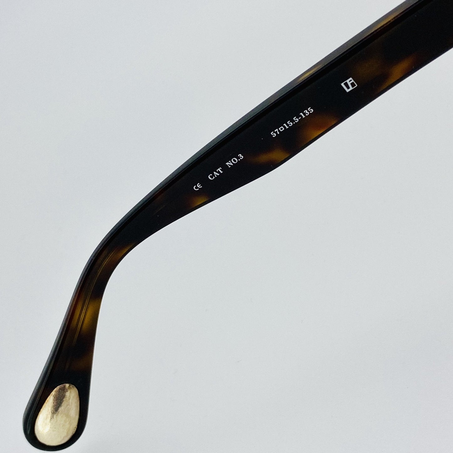 Ann Demeulemeester Men's Sunglasses Flat Top Amber Tortoise and Brown AD2C4SUN