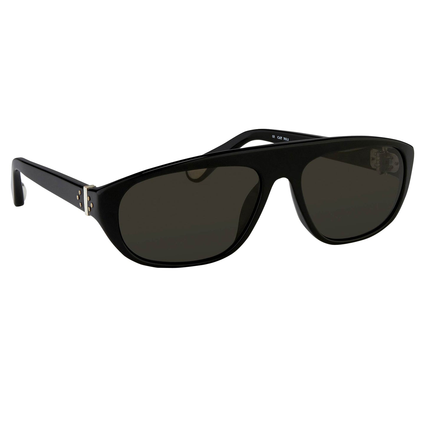Ann Demeulemeester Sunglasses Flat Top Black and Grey