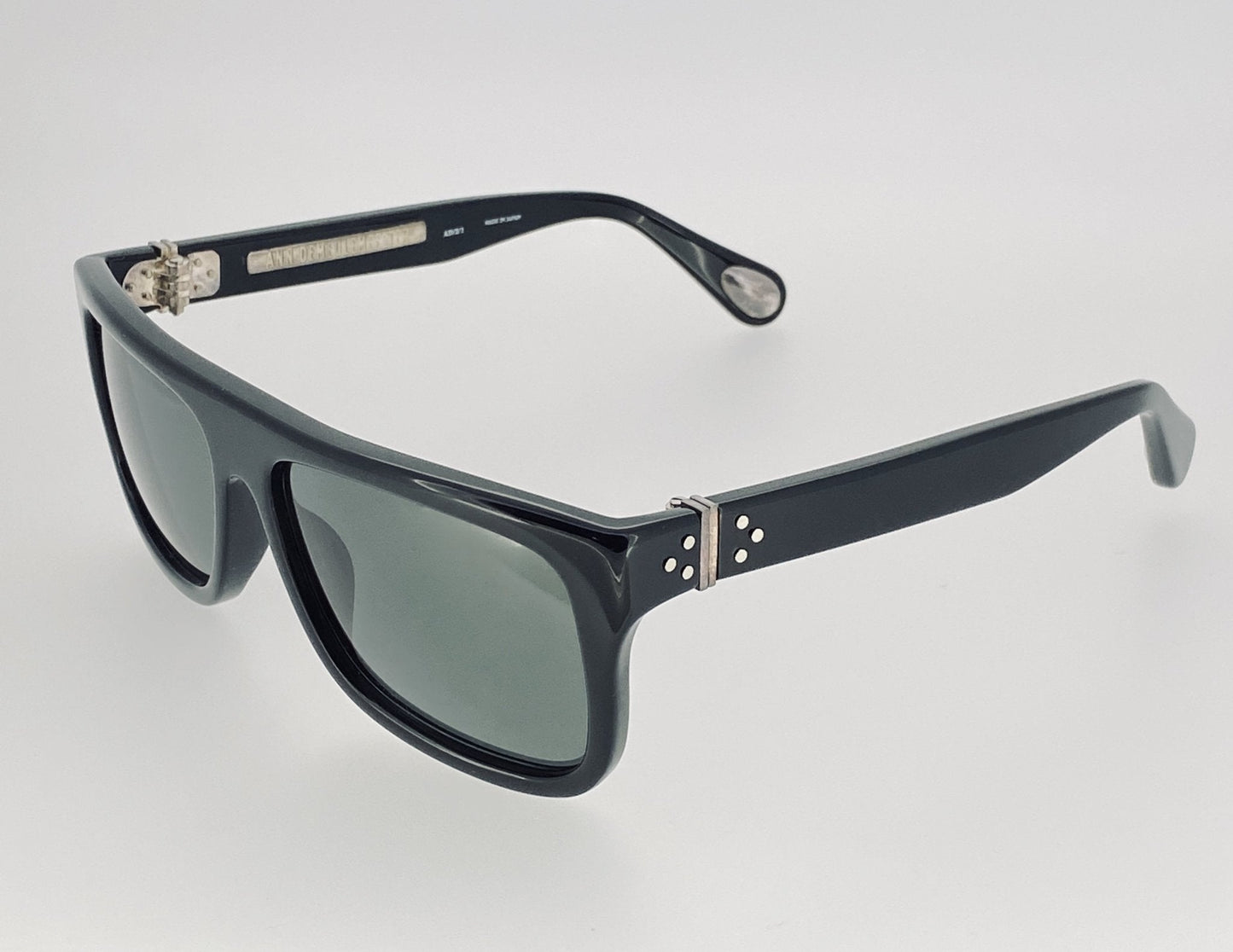 Ann Demeulemeester Sunglasses Flat Top Black and Grey