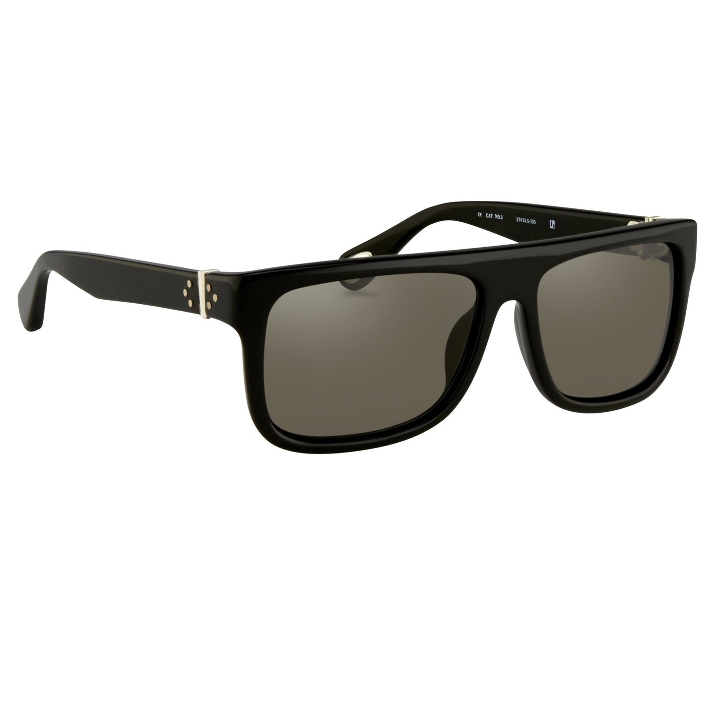 Ann Demeulemeester Sunglasses Flat Top Black and Grey
