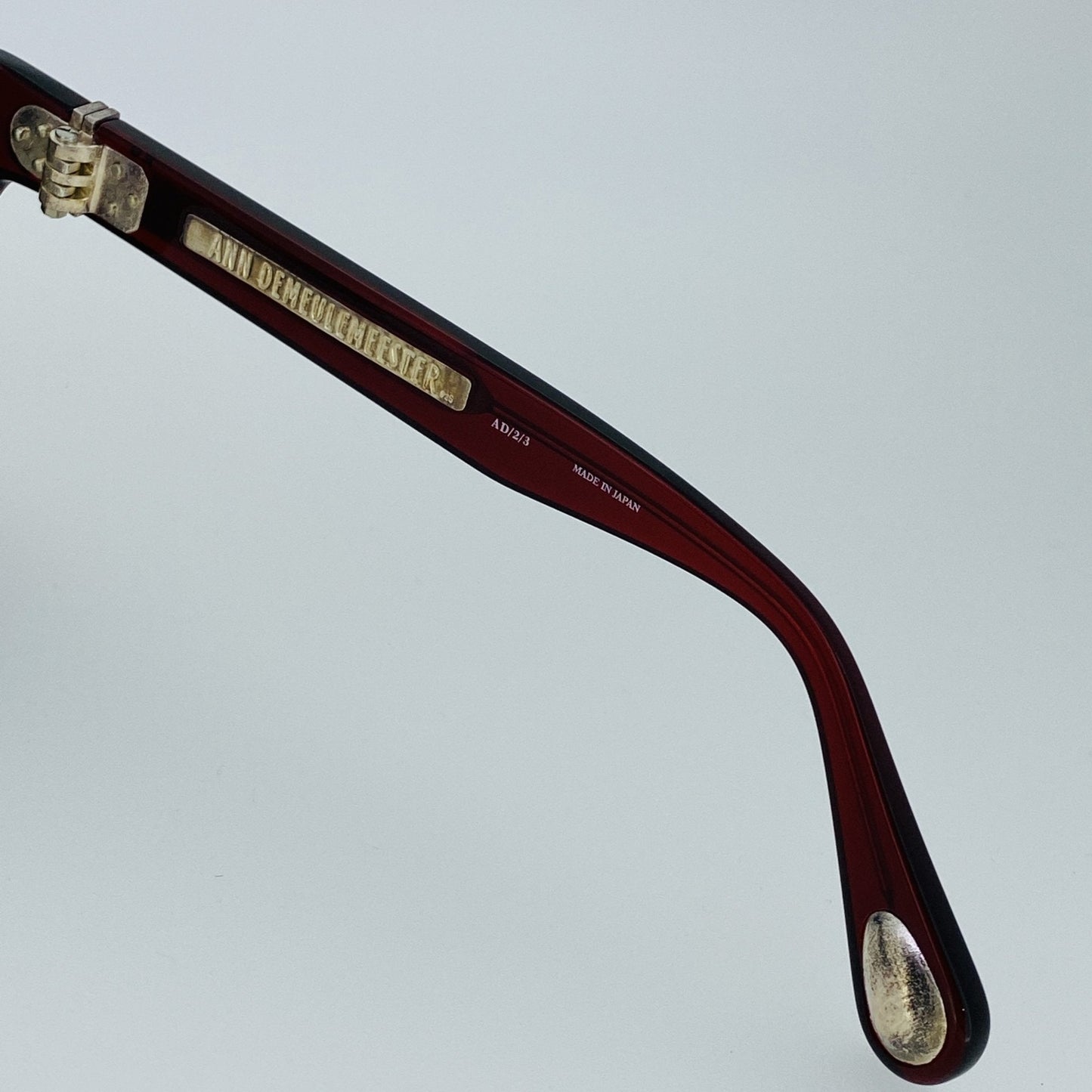 Ann Demeulemeester Sunglasses Flat Top Bordeaux Red and Blue