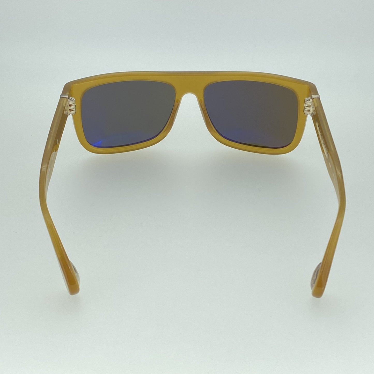 Ann Demeulemeester Sunglasses Flat Top Honey Orange and Green