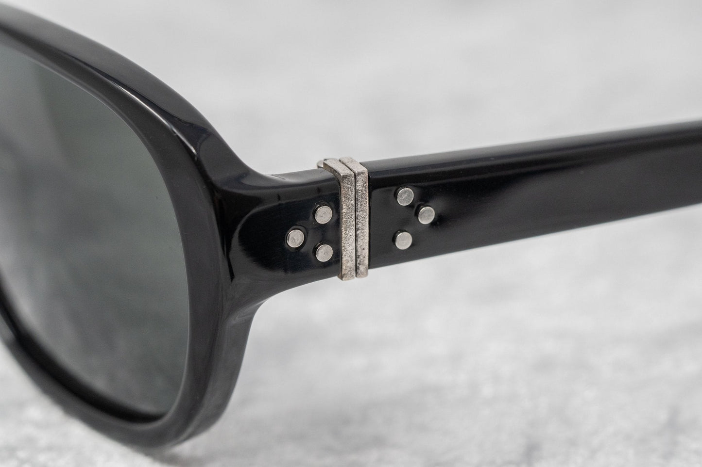Ann Demeulemeester Ladies Sunglasses Oval Black and Grey AD8C1SUN
