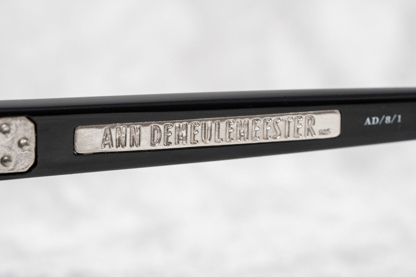Ann Demeulemeester Ladies Sunglasses Oval Black and Grey AD8C1SUN