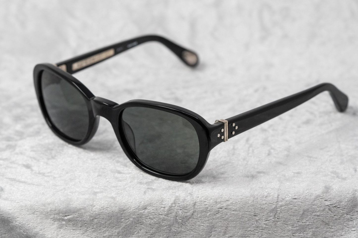 Ann Demeulemeester Ladies Sunglasses Oval Black and Grey AD8C1SUN