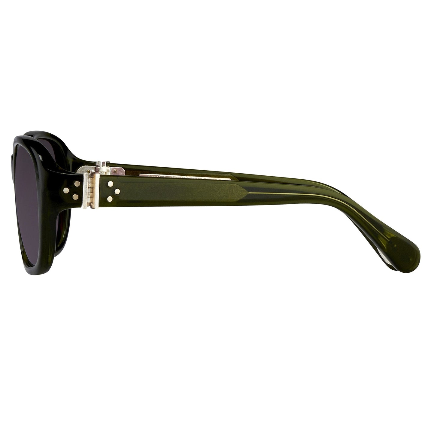 Ann Demeulemeester Sunglasses Oval Green and Purple