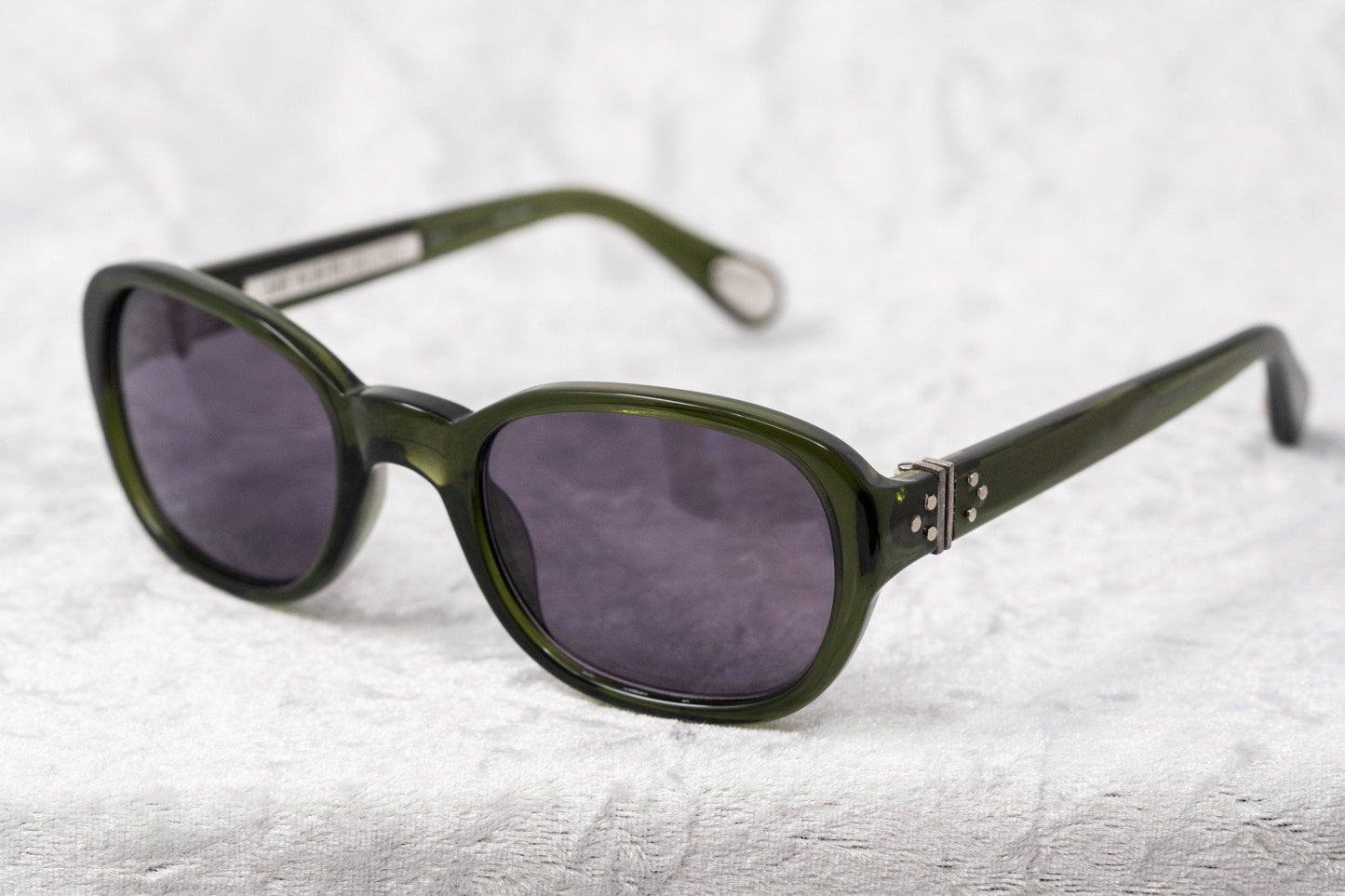 Ann Demeulemeester Sunglasses Oval Green and Purple