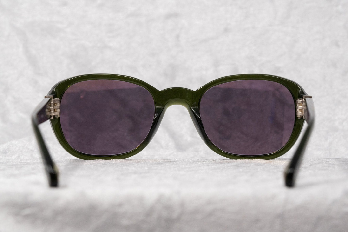 Ann Demeulemeester Sunglasses Oval Green and Purple