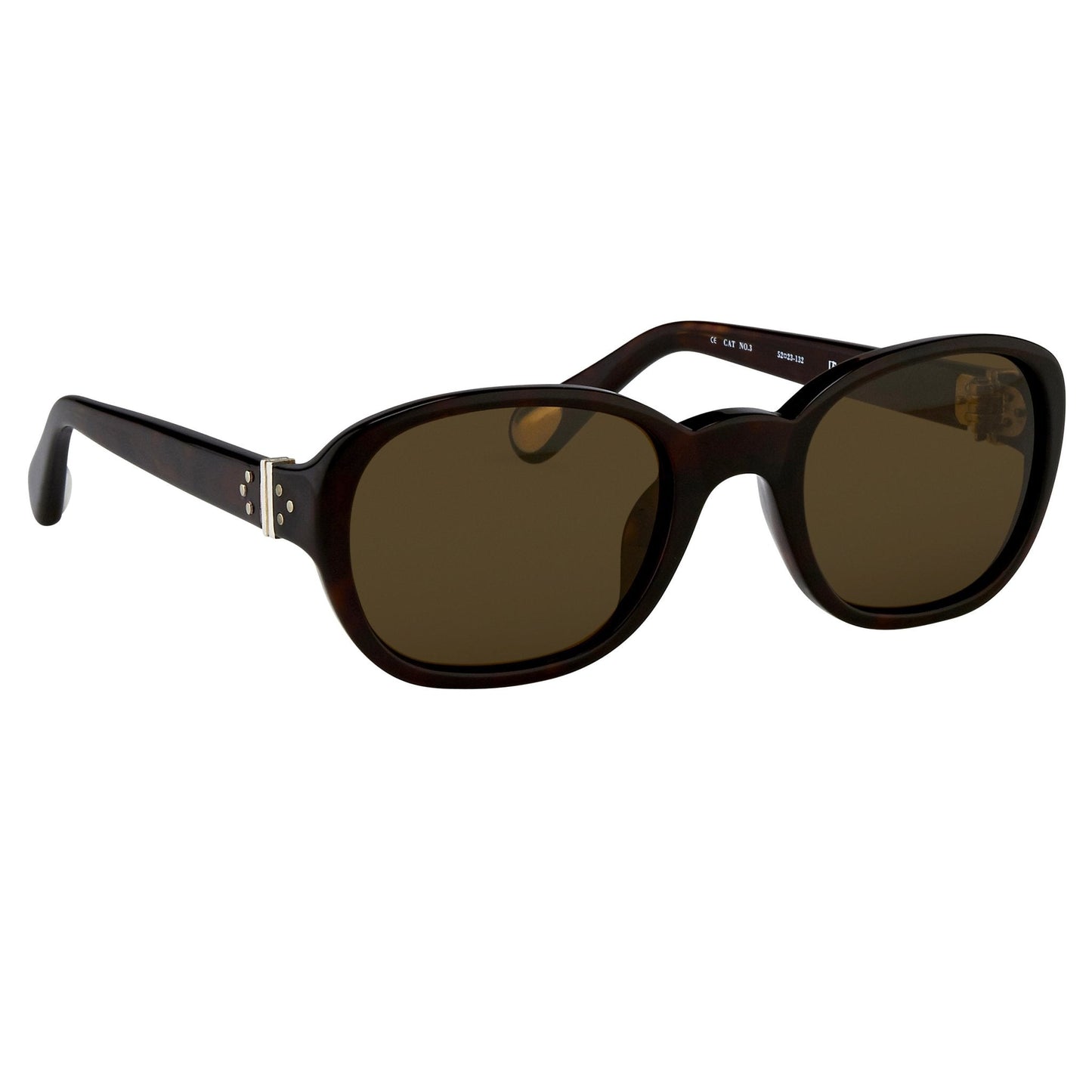 Ann Demeulemeester Sunglasses Oval Tortoise Shell and Brown