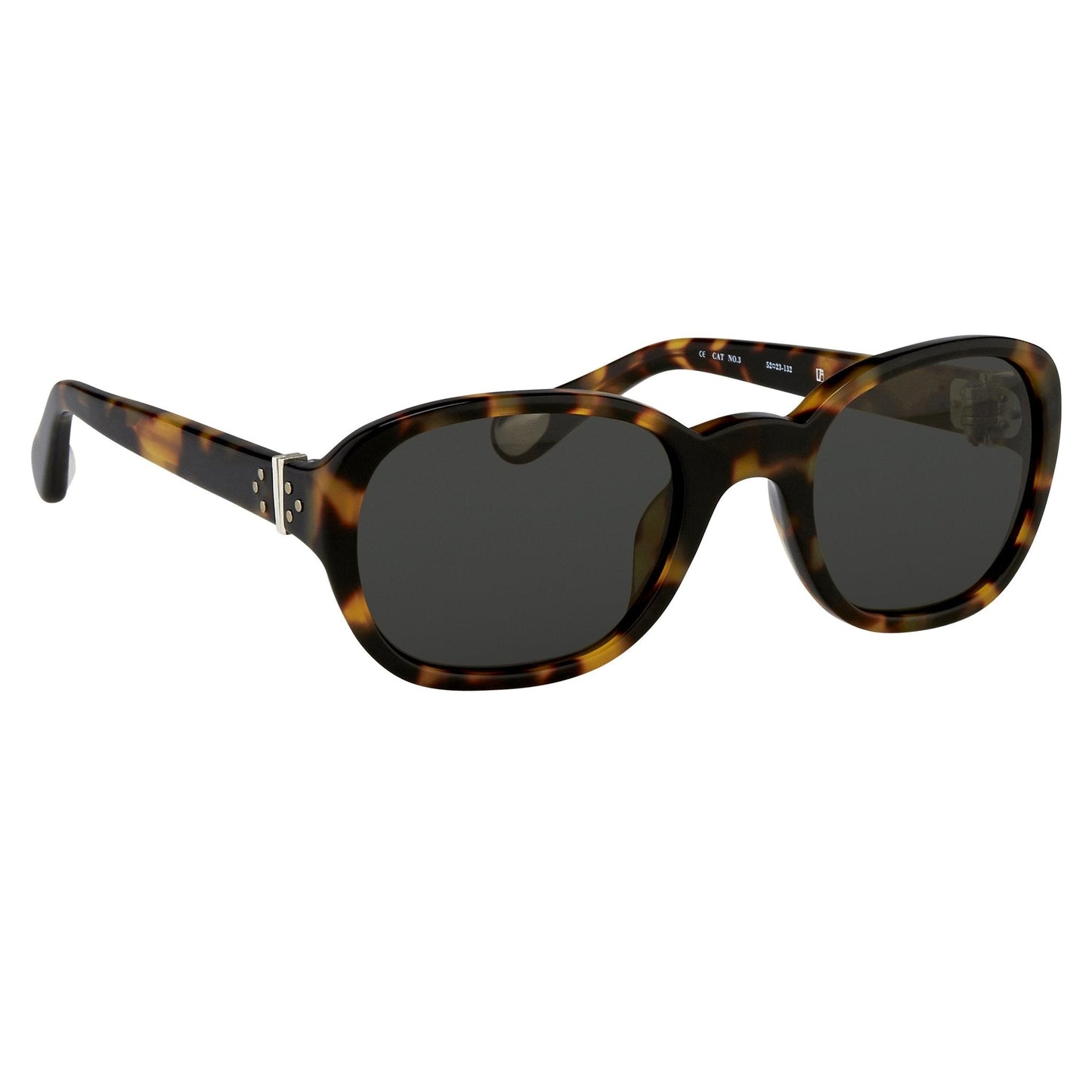 Ann Demeulemeester Ladies Sunglasses Oval Tortoise Shell and Grey AD8C2SUN