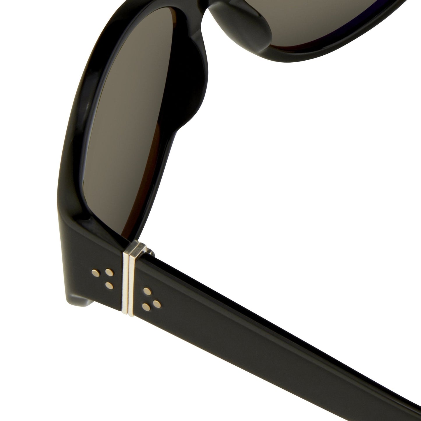 Ann Demeulemeester Ladies Sunglasses Oversized Black and Grey AD6C1SUN