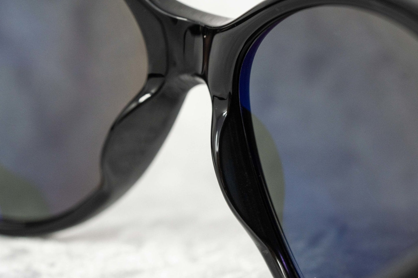 Ann Demeulemeester Ladies Sunglasses Oversized Black and Grey AD6C1SUN