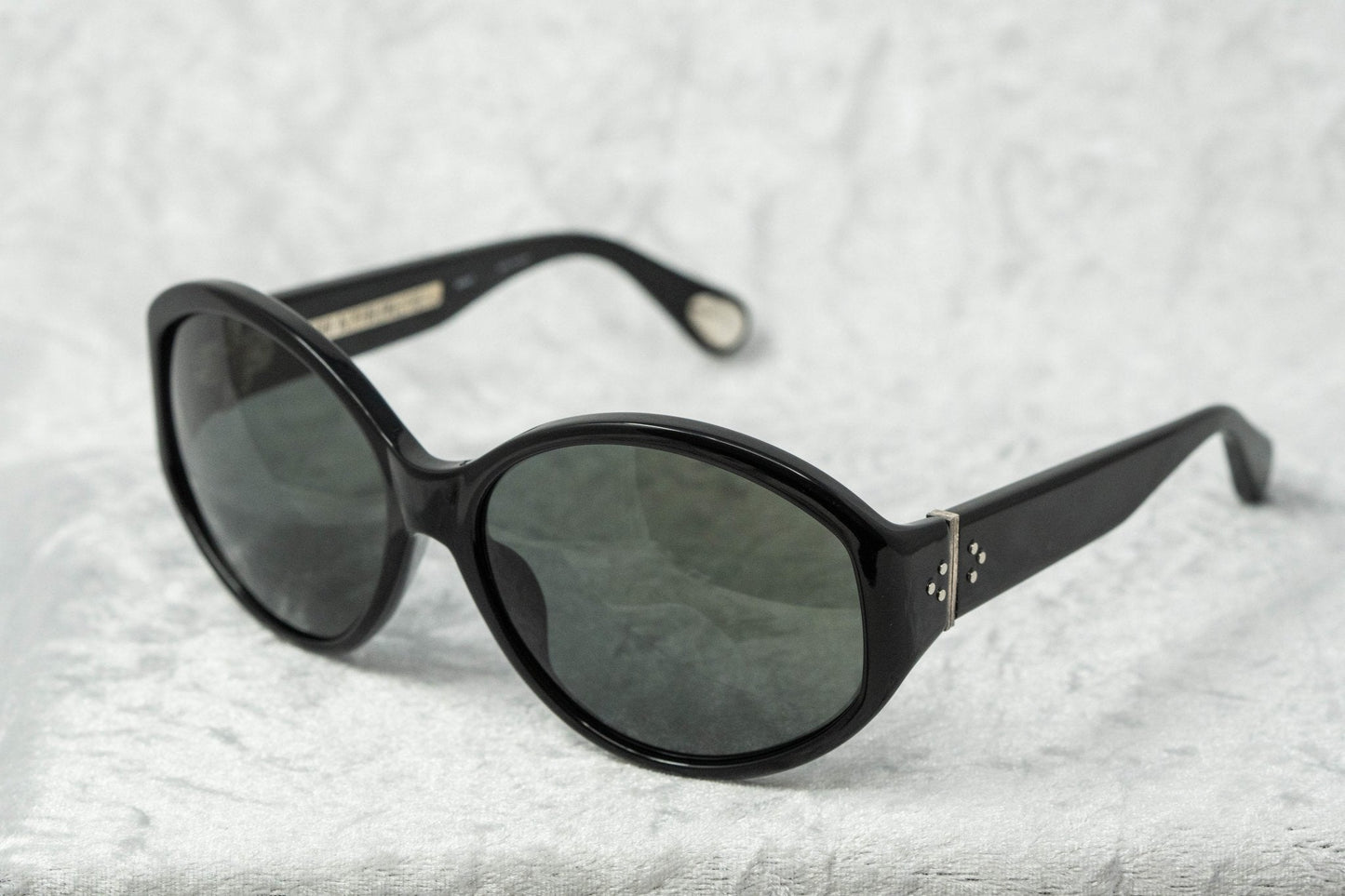 Ann Demeulemeester Ladies Sunglasses Oversized Black and Grey AD6C1SUN