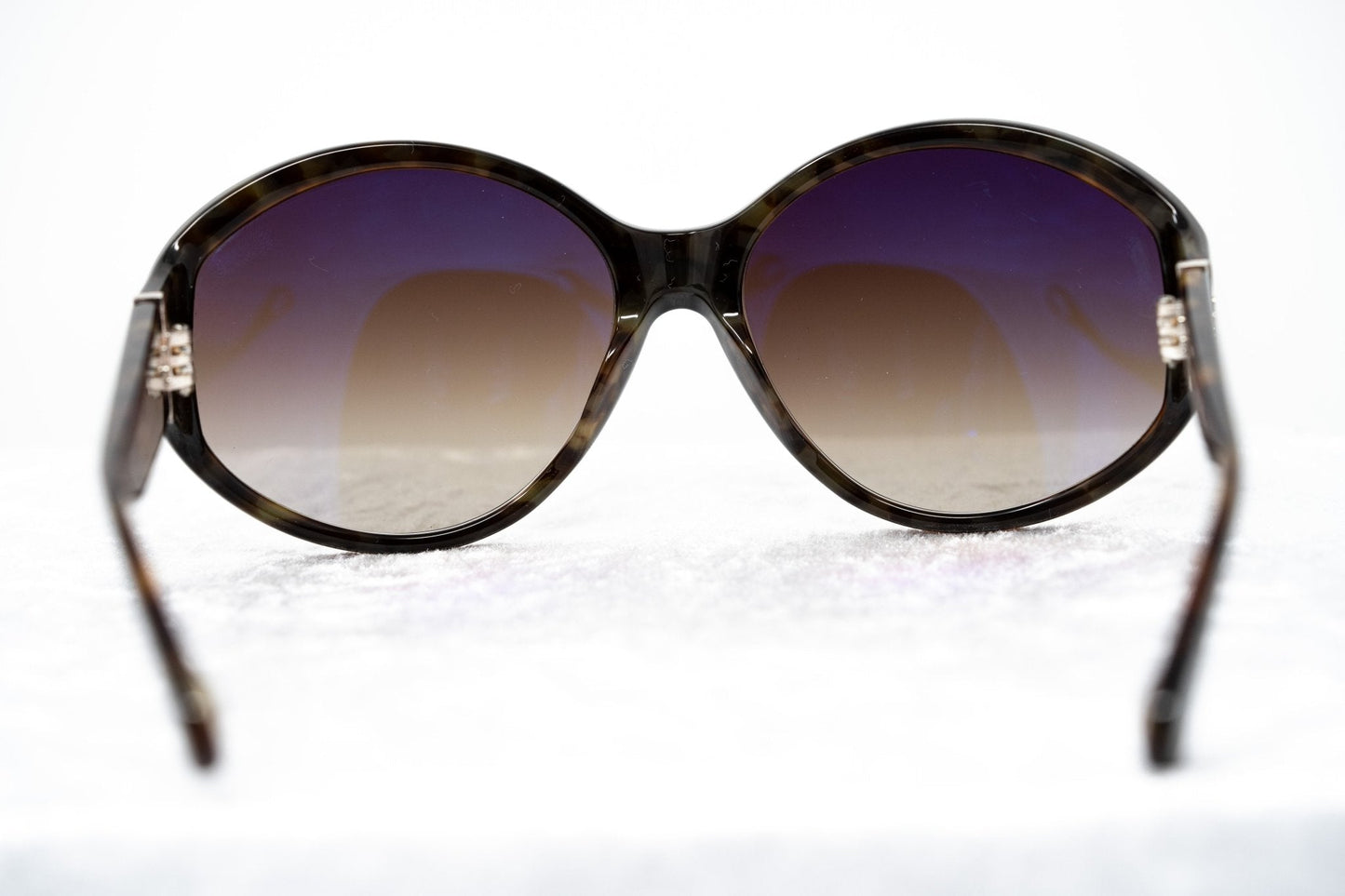 Ann Demeulemeester Ladies Sunglasses Oversized Black and Brown AD6C6SUN