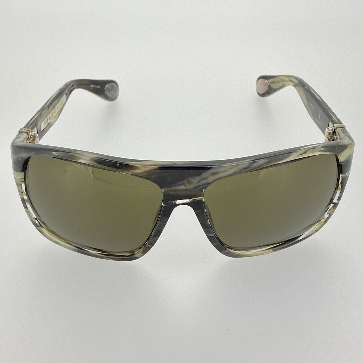 Ann Demeulemeester Men's Sunglasses Oversized Brown and Green AD31C3SUN