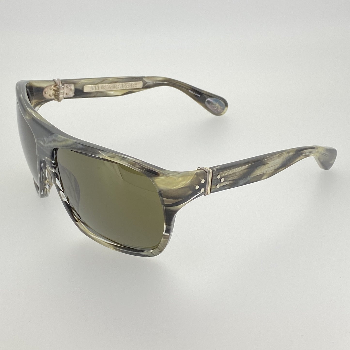 Ann Demeulemeester Men's Sunglasses Oversized Brown and Green AD31C3SUN