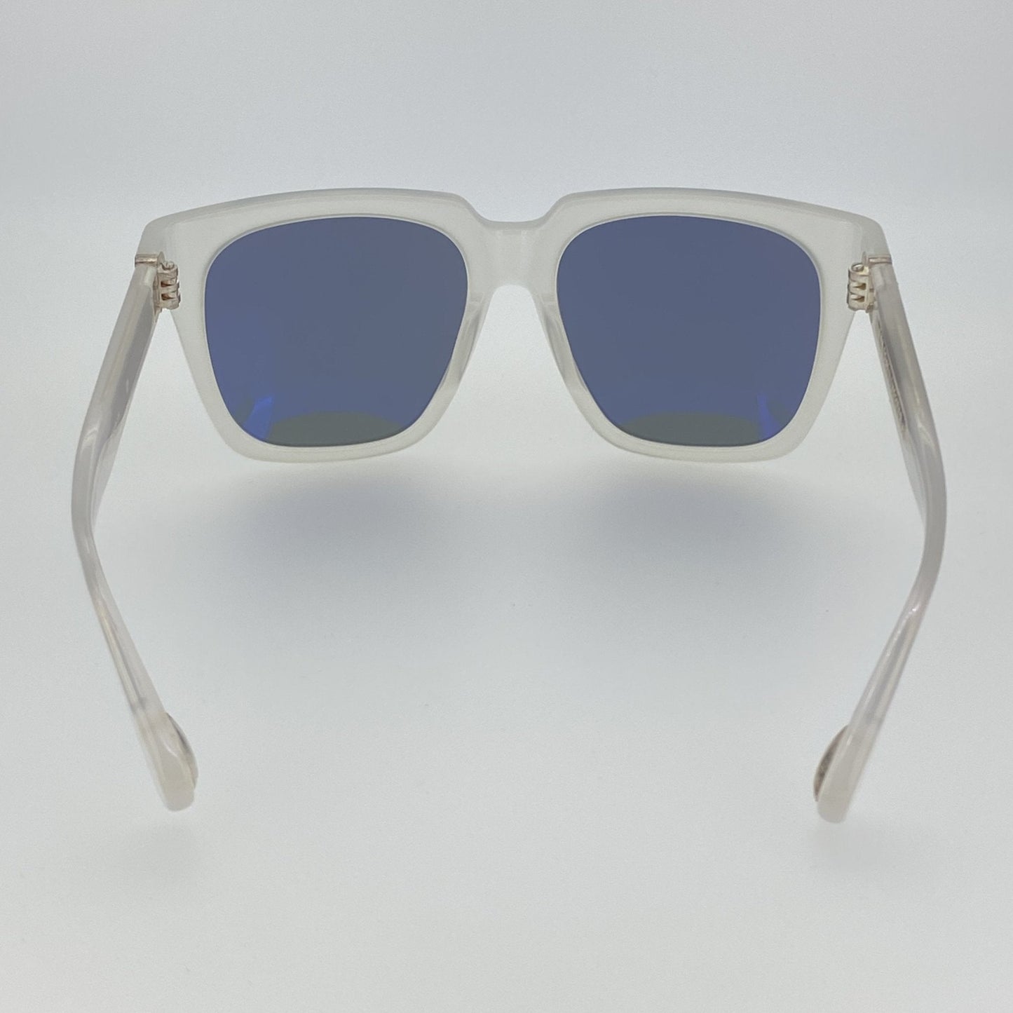 Ann Demeulemeester Sunglasses Oversized White and Solid Grey AD21C4SUN