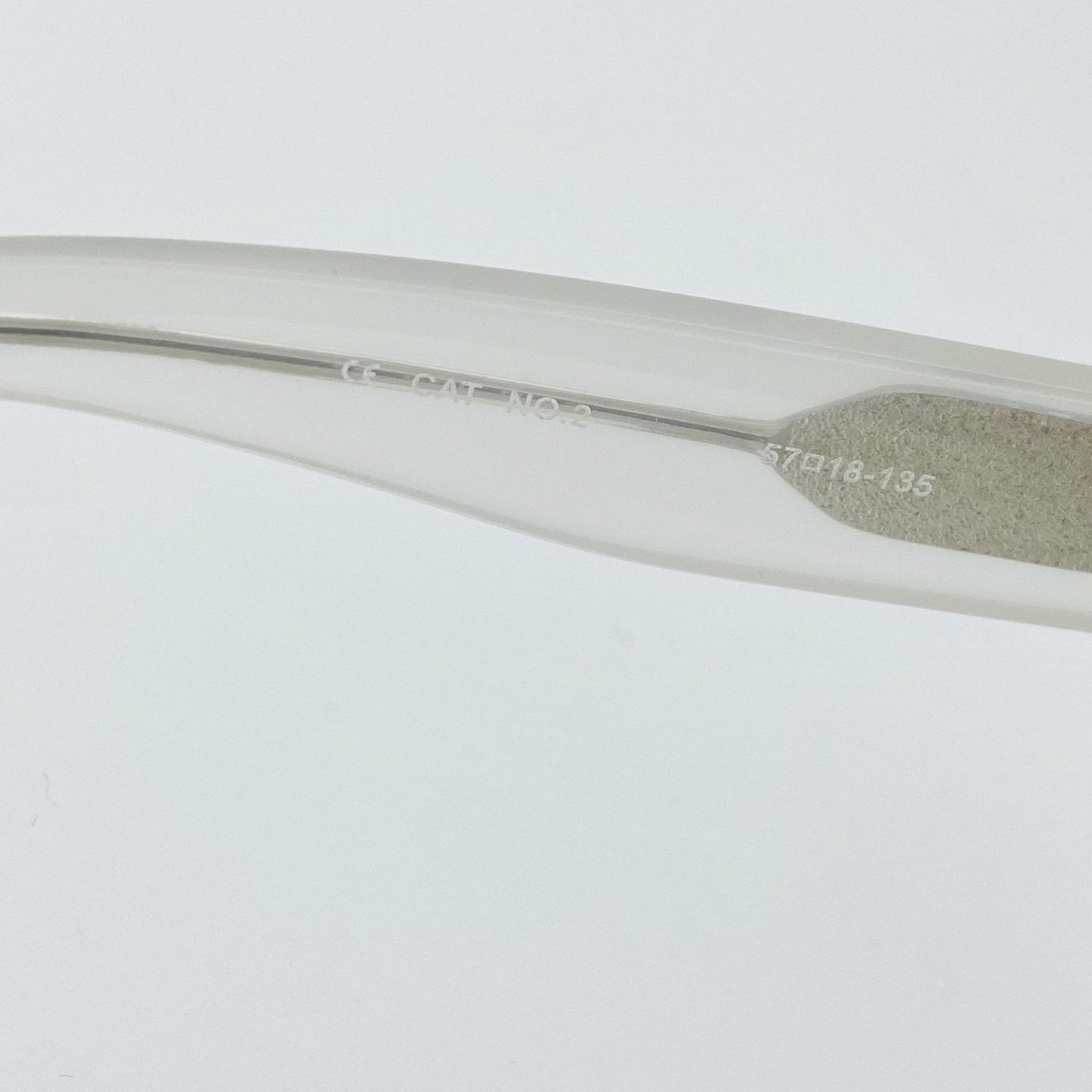Ann Demeulemeester Sunglasses Oversized White and Solid Grey AD21C4SUN