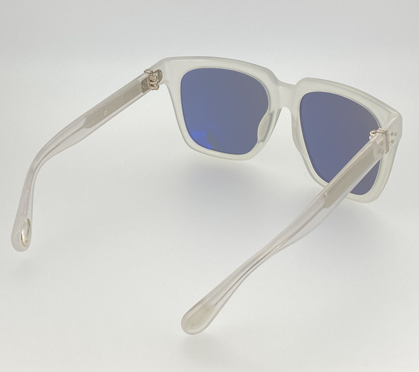 Ann Demeulemeester Sunglasses Oversized White and Solid Grey AD21C4SUN