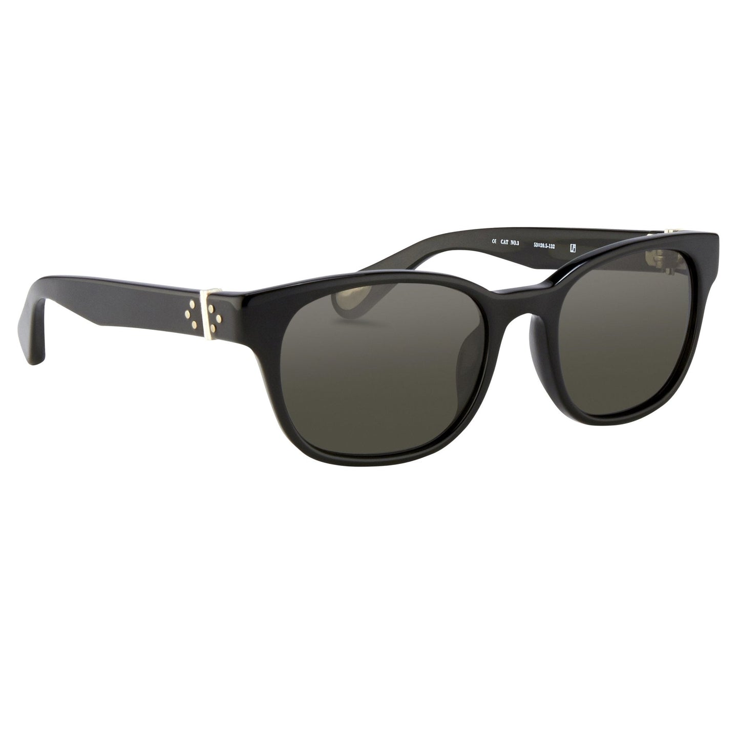 Ann Demeulemeester Sunglasses Rectangular Black and Grey