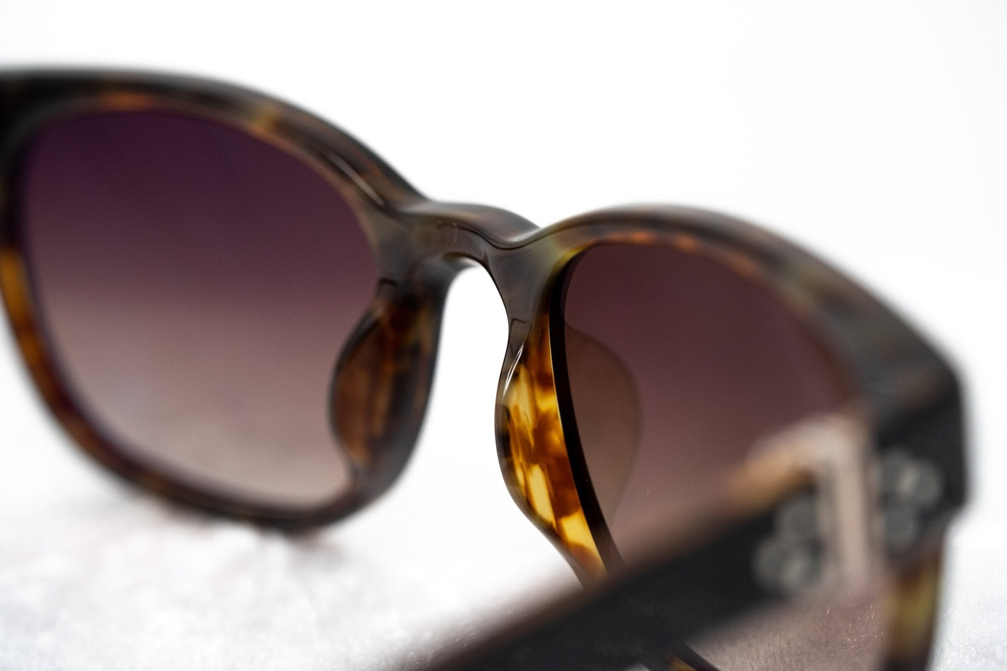 Ann Demeulemeester Ladies Sunglasses Black Tortoise Shell and Brown AD15C10SUN