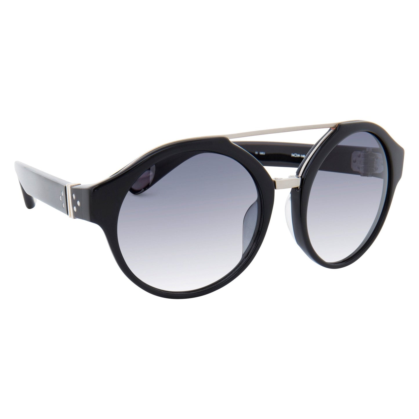 Ann Demeulemeester Sunglasses Round Black and Grey Graduated AD45C1SUN