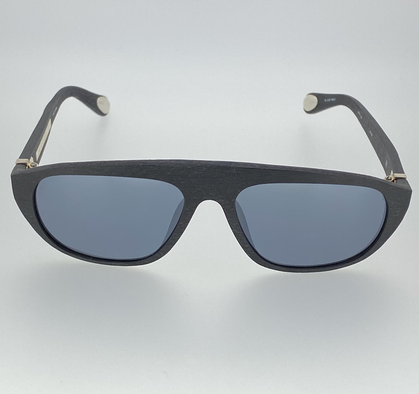Ann Demeulemeester Men's Sunglasses Flat Top Black and Grey Mirror AD1C8SUN
