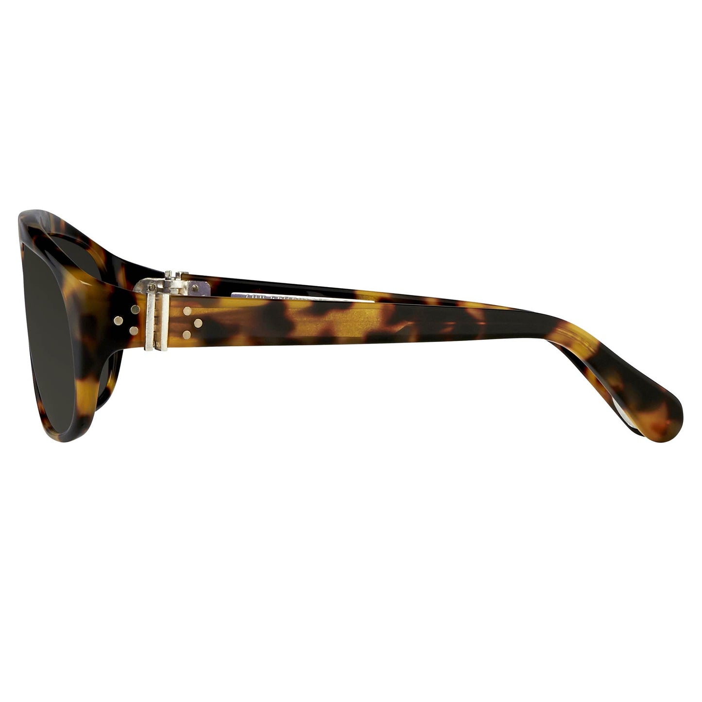 Ann Demeulemeester Men's Sunglasses Flat Top Tortoise Shell and Grey AD1C2SUN