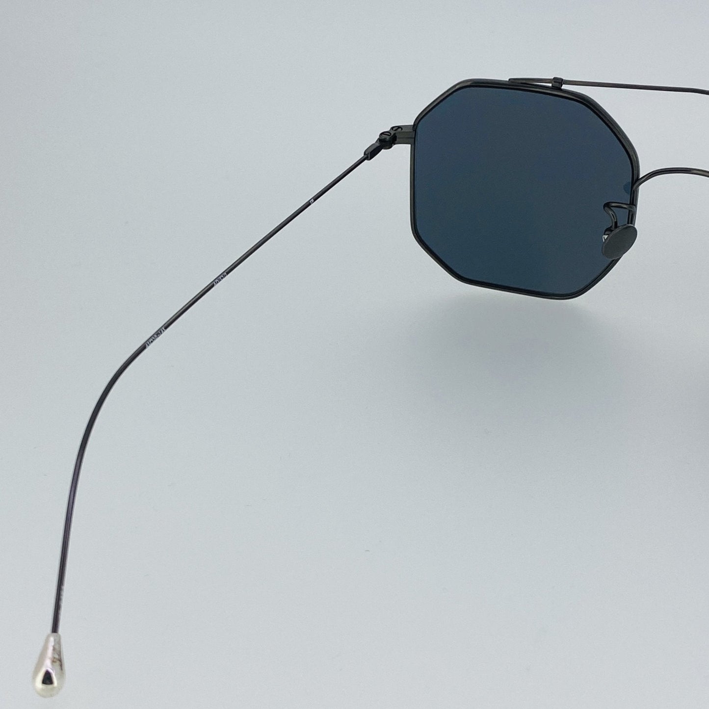 Ann Demeulemeester Sunglasses Square Brushed Gun metal and Grey AD52C2SUN