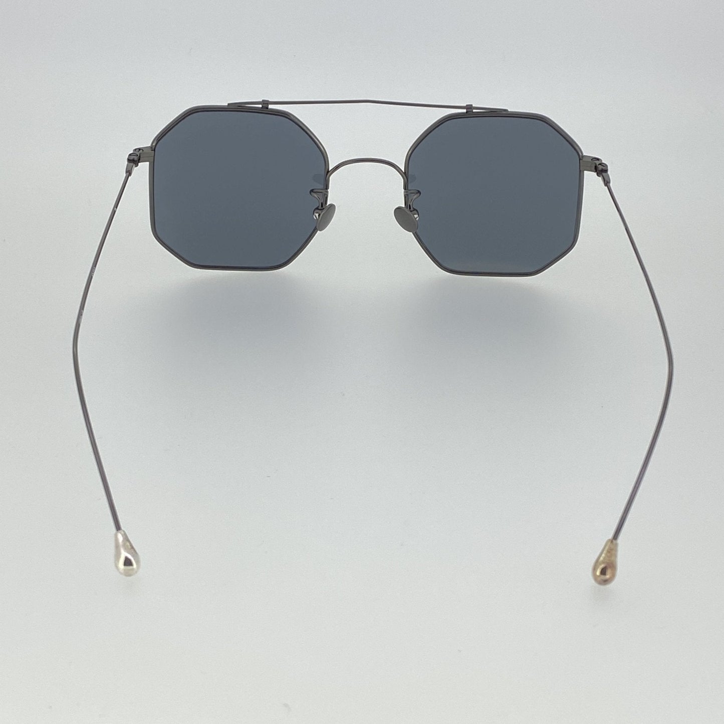 Ann Demeulemeester Sunglasses Square Brushed Gun metal and Grey AD52C2SUN