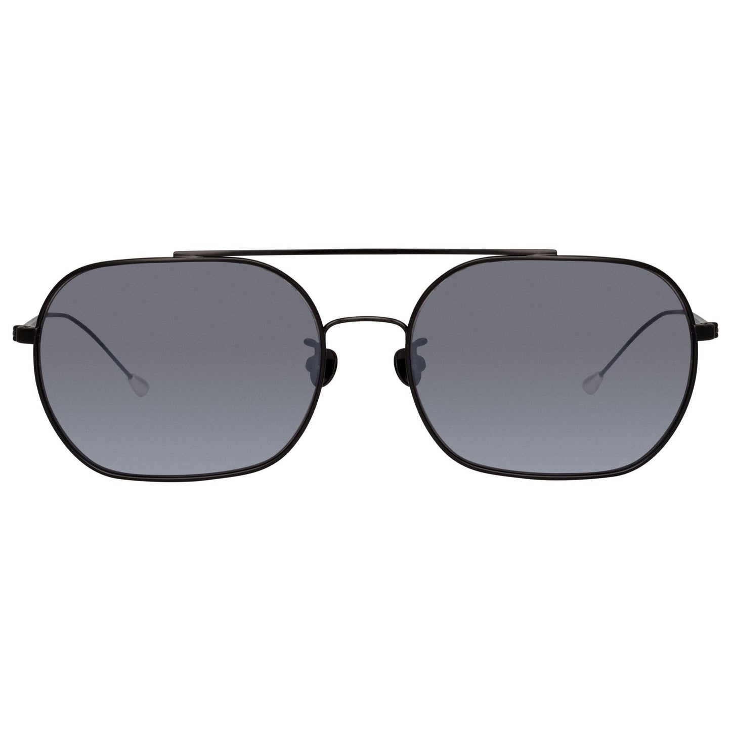 Ann Demeulemeester Men's Sunglasses Matte Black and Silver AD63C4SUN
