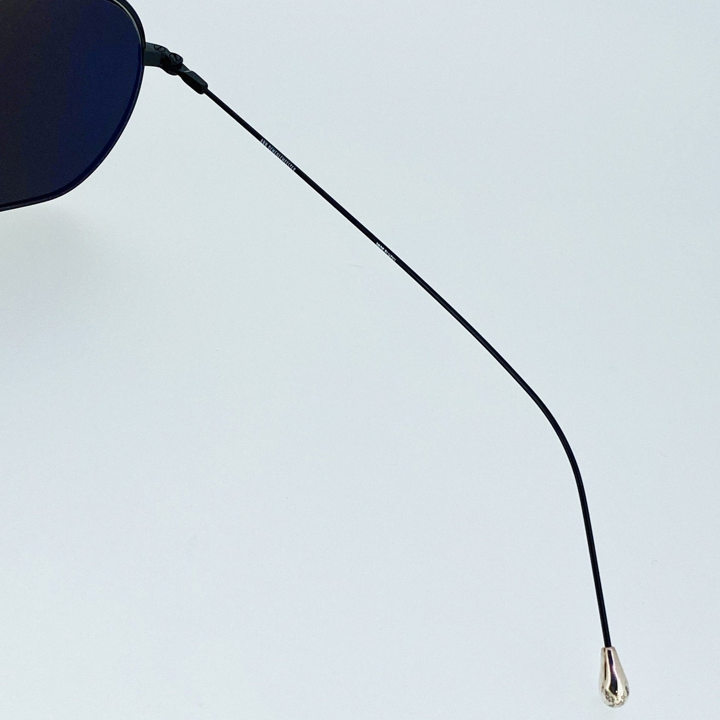 Ann Demeulemeester Sunglasses Shiny Black and Grey