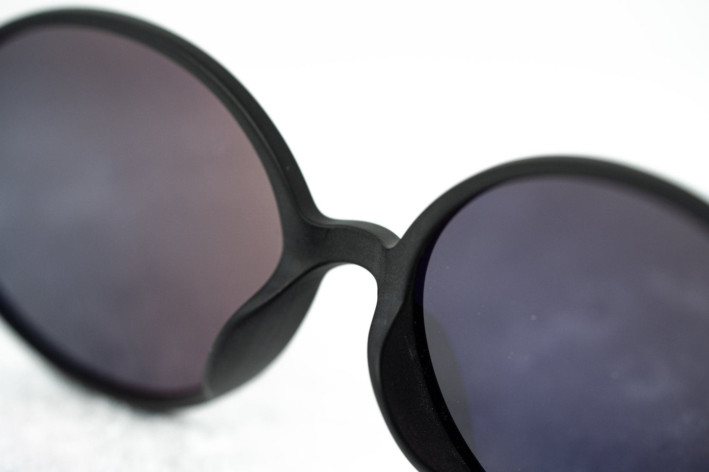 Ann Demeulemeester Sunglasses Oval Matte Black and Grey AD64C4SUN