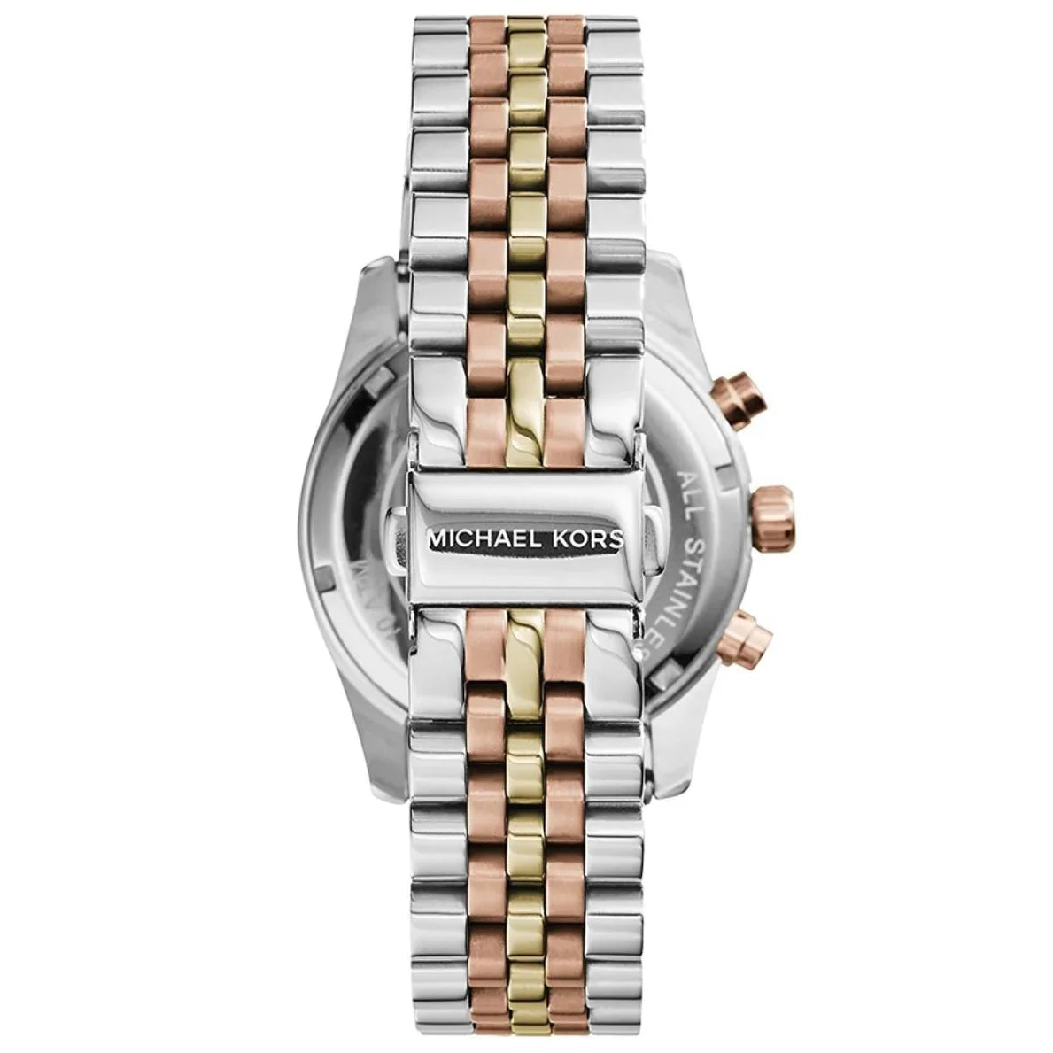 Michael Kors Watch 38mm Tri Tone Lexington Chronograph MK5735